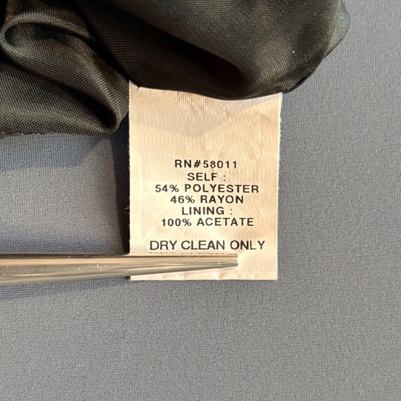 David Meister Little Black Dress | Waist Sash | Sleeveless Cocktail‎ | Size 8 - Picture 9 of 9